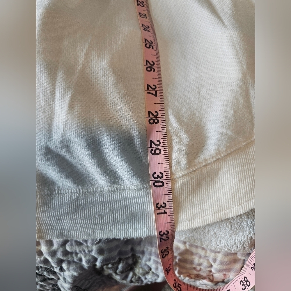 Z SUPPLY Beige White Ombré Sweatshirt Top Size S Soft Cotton Blend Pullover - Picture 12 of 12